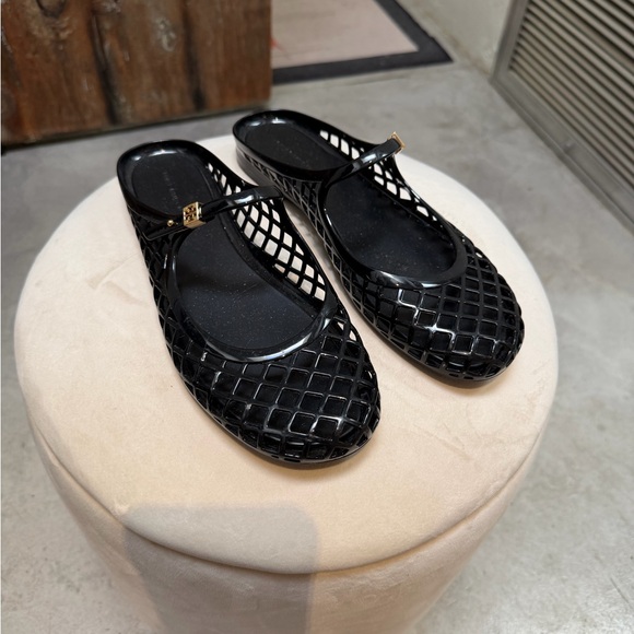 Tory Burch Mellow Mary Jane Jelly Flats Size 8.5 NWOT - Picture 2 of 10